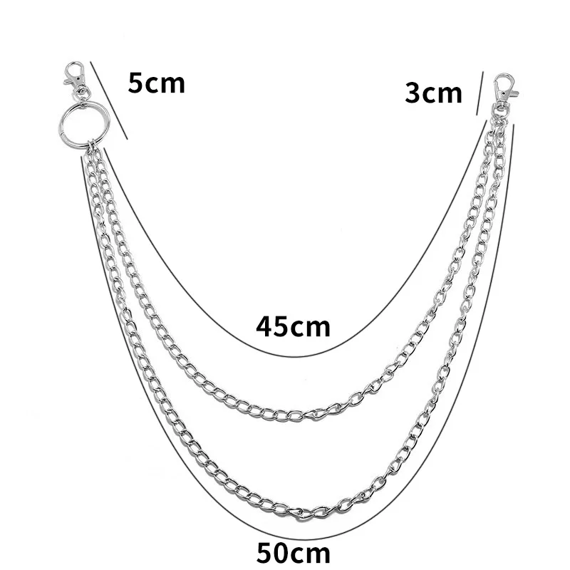 金属製ベルトチェーン、ヒップホップ、ロック、パンク風、フック - Body Jewelry Retainers のレビューと価格