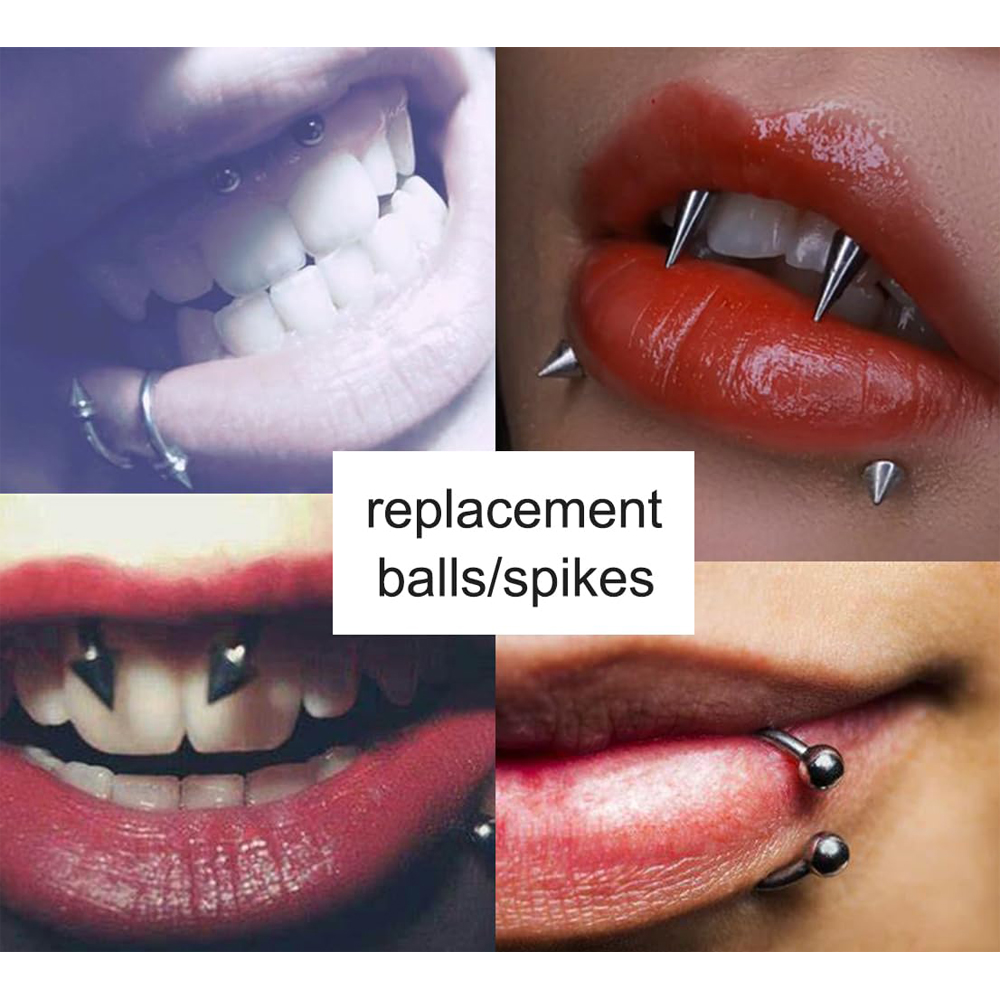 16番ステンレス鋼交換ボール20個、リップネジ、Labret - Body Jewelry Replacement Ball のレビューと価格