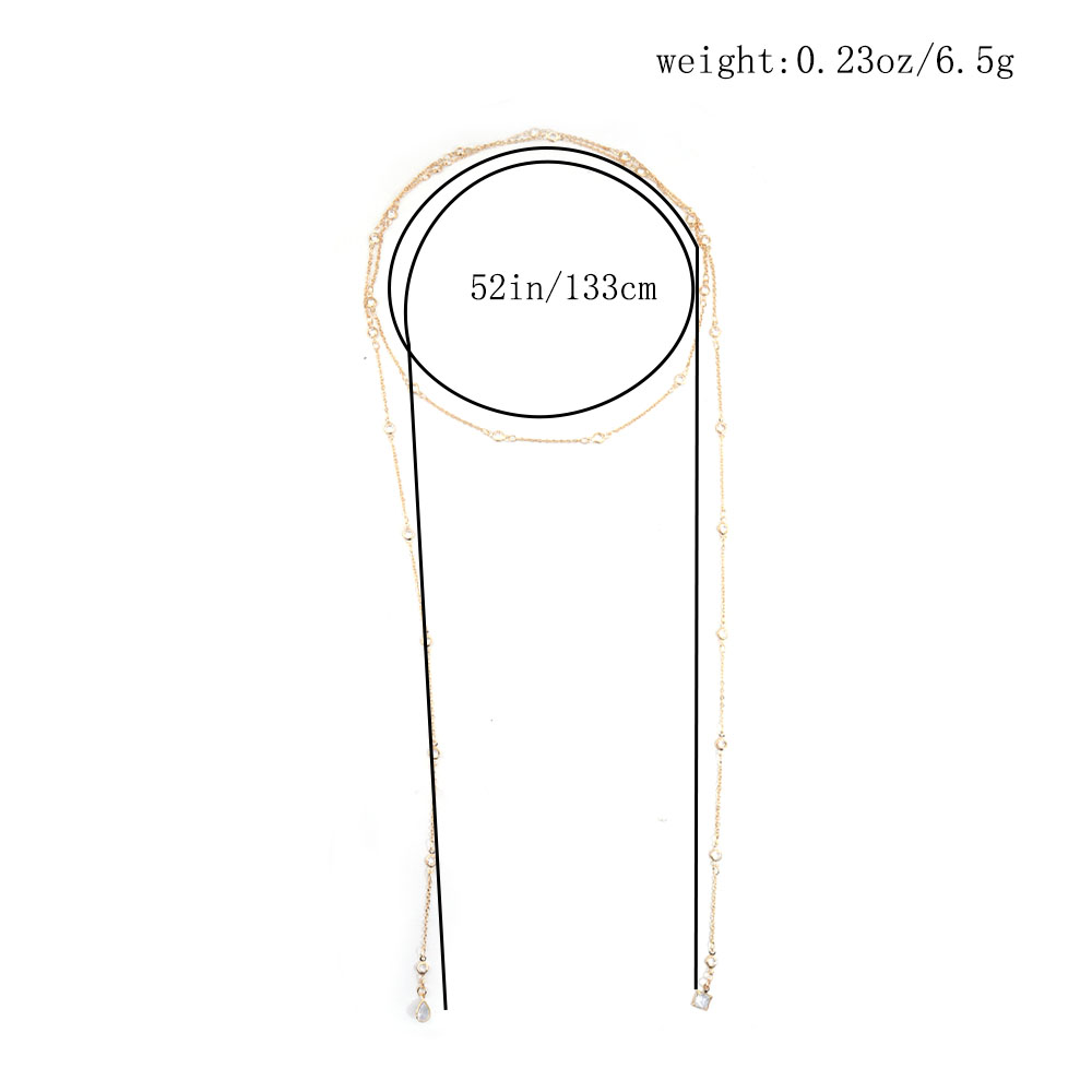 新しいファッショナブルでエレガントなネックレス、バックチェー - Body Jewelry Necklace のレビューと価格